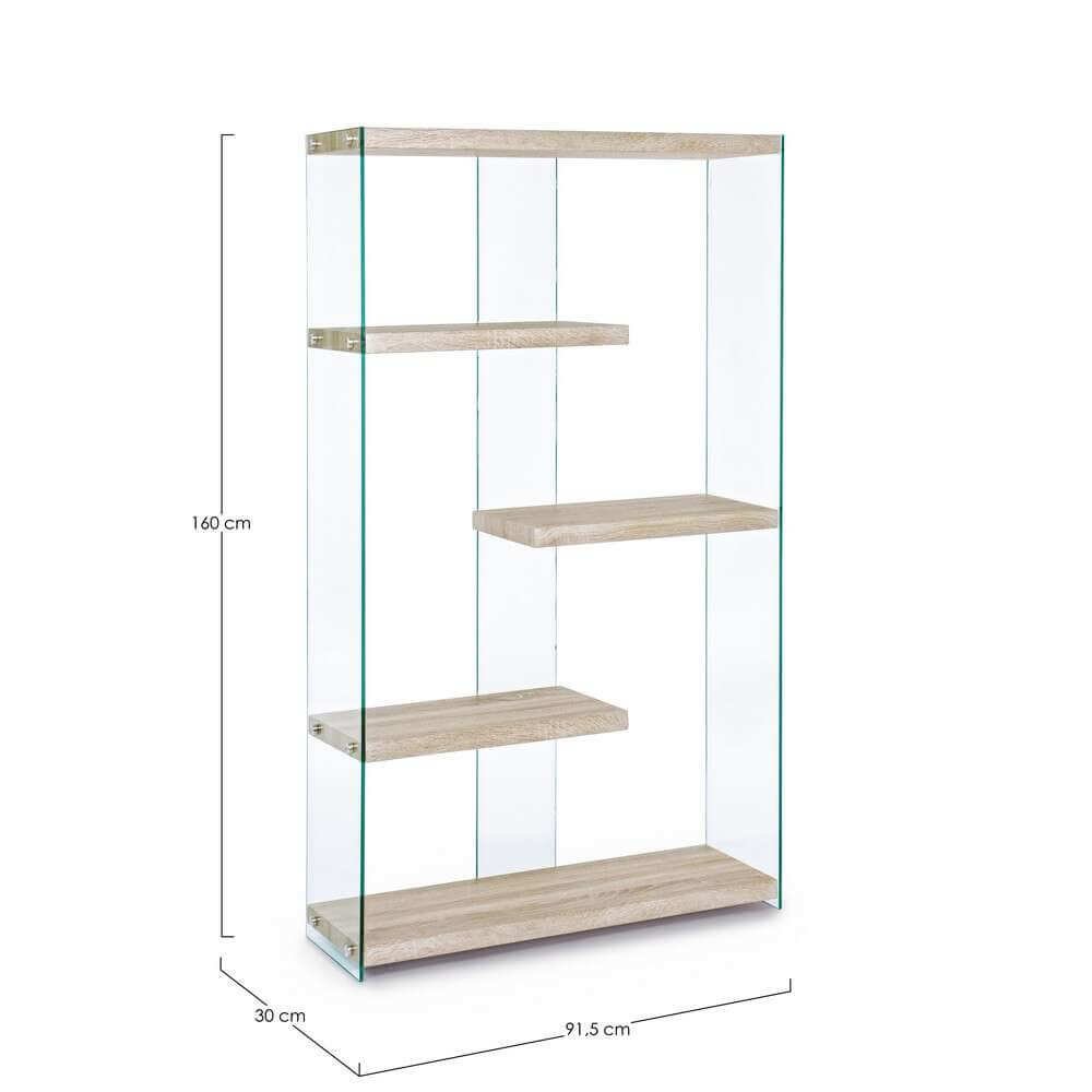 Libreria Rovere 91,5X30 H160 – ELISE