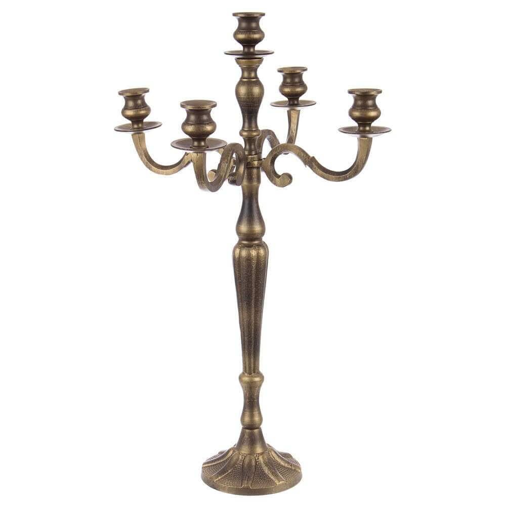 Candelabro Laryn 5 fuochi Brunito H70 – Galderon