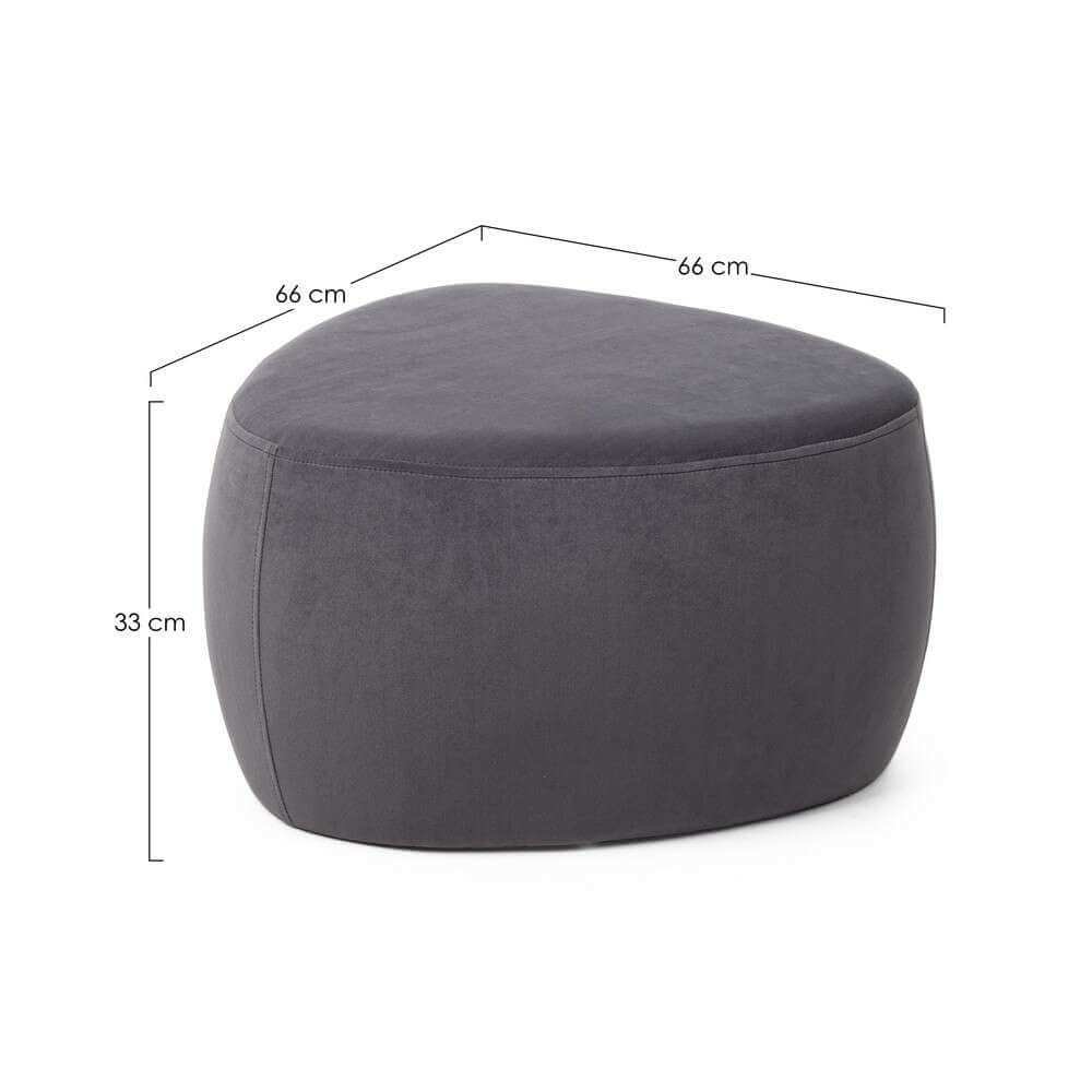 Pouf Grigia Scuro L – WILSON