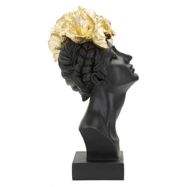 Scultura donna con farfalle in testa cm 21X20X36,5 – BUTTERFLYA
