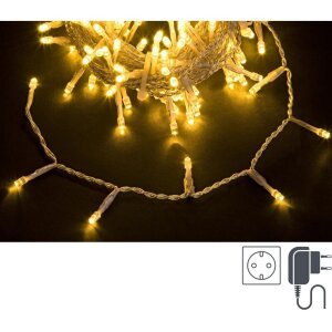 Luci Natale 300 LED Classic, Filo Trasparente 5mm, IP44 (12 Pezzi)